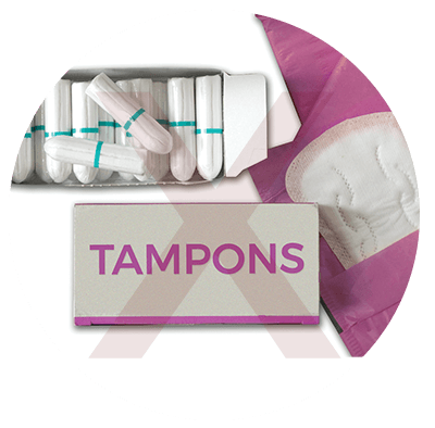 dont flush tampons and pads